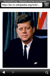 A picture of President John F. Kennedy